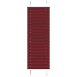 vidaXL Tenda Plissettata Rosso Bordeaux 45x100 cm Larghezza Tessuto