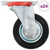 vidaXL Ruote Girevoli 24 pz 100 mm