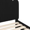 vidaXL Struttura letto per bambini con testata Nero 90 x 200 cm