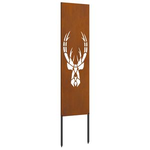 vidaXL Schermo per privacy in giardino Ruggine 32 x 140 cm