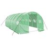 vidaXL Serra con Telaio in Acciaio Verde 18 m&sup2; 6x3x2 m