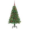 vidaXL Albero di Natale artificiale con 150 LED Verde 150 cm