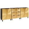 vidaXL Set di Credenze 3 pz 180 x 33 x 75 cm Legno di mango massello