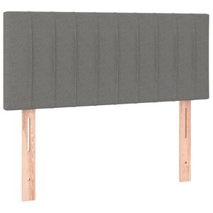vidaXL Testiera Grigio Scuro 100x5x78/88 cm in Tessuto