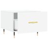 vidaXL Tavolini Salotto 2pz Bianco Lucido 50x50x40cm Legno Multistrato