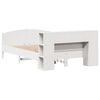 vidaXL Letto Libreria senza Materasso Bianco 120x190 cm Legno di Pino