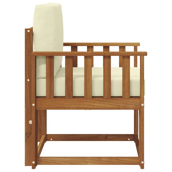 vidaXL Divano da esterno Legno di Acacia Massello e Poliestere