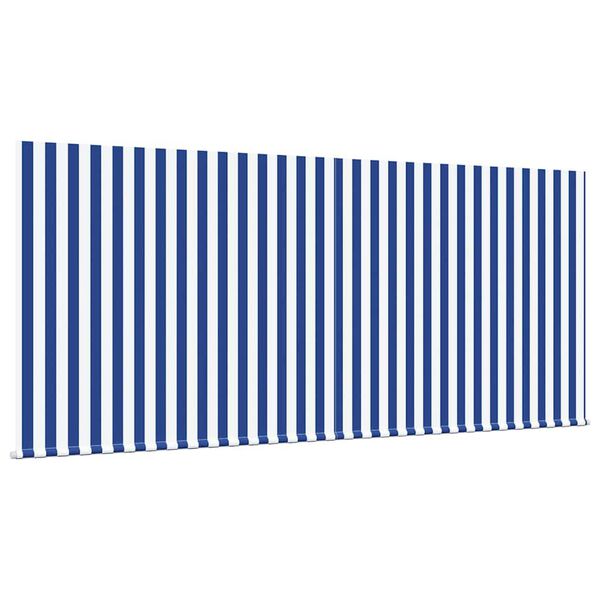 vidaXL Tenda Retrattile Blu e Bianco 300 x 200 cm