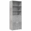 vidaXL Credenza Grigio Cemento 70x42,5x185 cm in Legno Multistrato