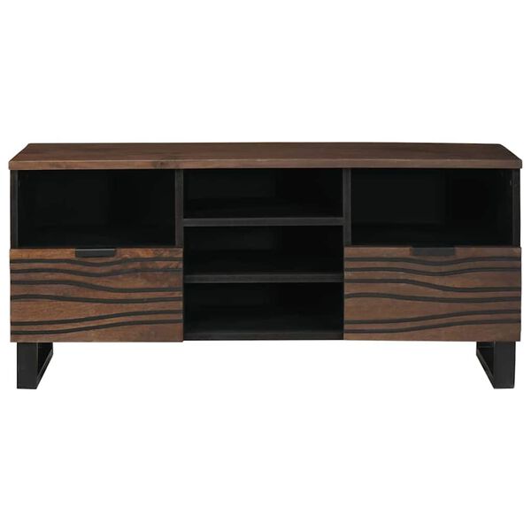 vidaXL Unit&agrave; TV con cassetto Noce 100 x 33 x 46 cm Legno multistrato