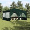 vidaXL Tenda Party Verde e Bianco 400 x 400 x 266 cm