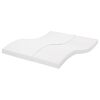 vidaXL Materasso in Schiuma Bianco 160x200 cm 7 Zone Durezza 20 ILD