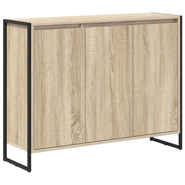 vidaXL Mobile laterale Sonoma 96,5 x 30 x 75 cm Legno multistrato