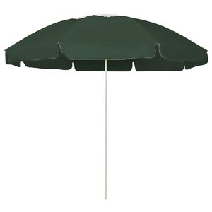 vidaXL Ombrellone da Spiaggia Verde 240 cm