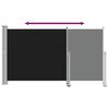 vidaXL Tenda da Sole Laterale Retrattile 140 x 300 cm Nera