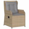 vidaXL Set Divani da Giardino 5 pz con Cuscini in Polyrattan Beige