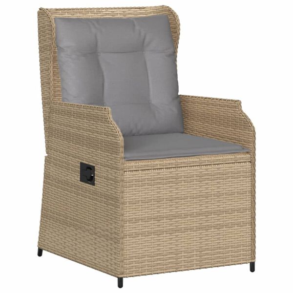vidaXL Set Divani da Giardino 5 pz con Cuscini in Polyrattan Beige