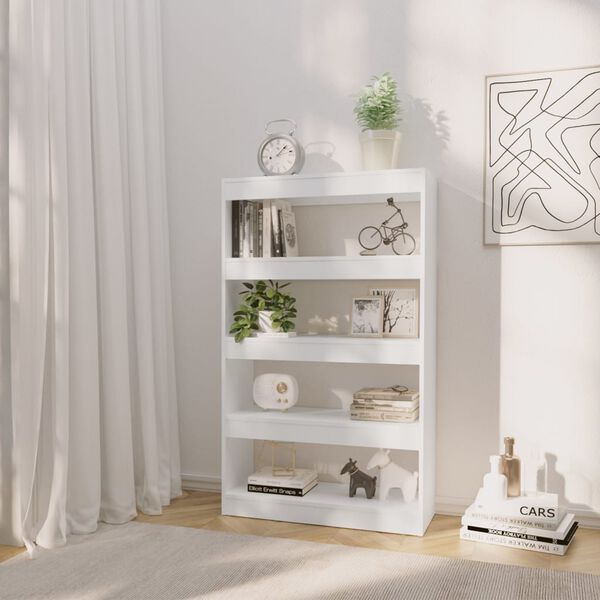vidaXL Libreria/Divisorio Bianco 80x30x135 cm in Truciolato