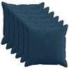 vidaXL Federa 6 pz HOUTEN Blu navy 80 x 80 cm corduroy