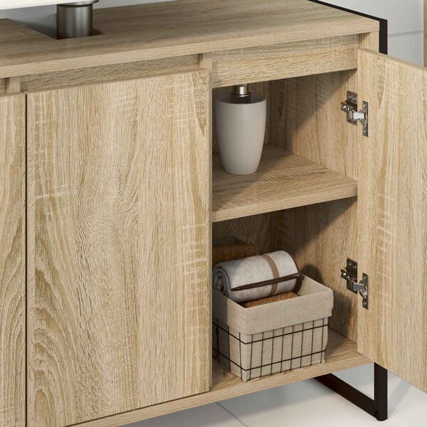 vidaXL Mobile da Bagno Sonoma 90 x 30 x 60 cm Legno multistrato