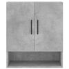 vidaXL Armadietto a Muro Grigio Cemento 60x31x70 cm Legno Multistrato