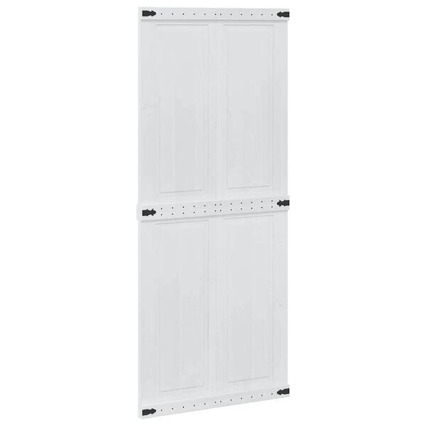 vidaXL Porta Corona Bianco 90 x 210 cm Legno multistrato