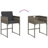 vidaXL Set da Pranzo da Giardino 9 pz con Cuscini in Polyrattan Grigio