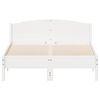 vidaXL Letto senza Materasso Bianco 135x190 cm Legno Massello di Pino