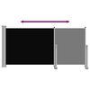 vidaXL Tenda da Sole Laterale Retrattile 120 x 300 cm Nera