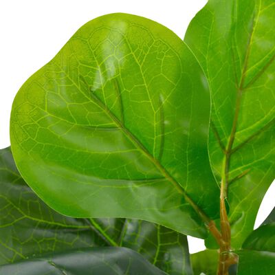 vidaXL Pianta Artificiale di Ficus Lyrata con Vaso Verde 45 cm