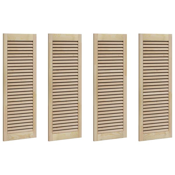 vidaXL Porta per Armadio con porta 4 pcs Naturale 110 x 2,1 x 39,5 cm
