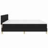 vidaXL Letto a Sorgente LED con materasso Nero 200 x 200 cm Tessuto