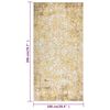 vidaXL Tappeto da Esterni a Tessitura Piatta 100x200 cm Giallo