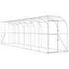 vidaXL Gabbia per Polli Contro il Muro Argento 600 x 150 x 215 cm