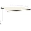 vidaXL Tenda da Sole Retrattile Automatica 450x350 cm Crema