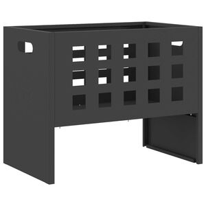 vidaXL Focolare Nero 50 x 30 x 40 cm Acciaio