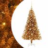 vidaXL Albero di Natale Oro 120 cm PET