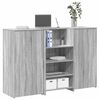 vidaXL Banco Reception Grigio Sonoma 155x50x103,5 cm Legno Multistrato