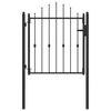 vidaXL Cancello per recinzione ASTEN 100 x 100 cm Metallo Bloccabile