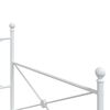 vidaXL Dormeuse senza Materasso Bianco 100x190 cm in Acciaio