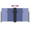 vidaXL Tenda da Sole Laterale Retrattile Blu 120x600 cm