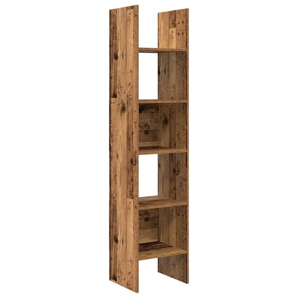 vidaXL Armadio per Libri Legno vecchio 40 x 35 x 180 cm