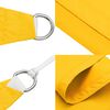 vidaXL Parasole a Vela Oxford Triangolare 4x5x6,4 m Giallo