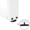 vidaXL Gambe per Tavolino da Caff&egrave; a Forma di V 2 pz Bianche 60x(42-43,3) cm Acciaio