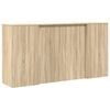 vidaXL Banco Reception Rovere Sonoma 200x50x103,5 cm Legno Multistrato