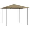 vidaXL Gazebo 3x3x2,6 m Grigio Talpa 160 g/m²