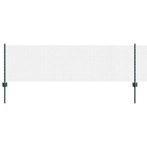 vidaXL Recinzione in rete saldata con pali 50 x 0,6 m Verde Rete