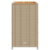 vidaXL Armadietto Beige 70 x 50 x 87 cm Poliestere e Rattan Roly
