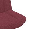 vidaXL Sedia girevole Rosso Vino 63 x 75 x 76 cm Tessuto