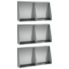 vidaXL Muro di contenimento 6 pz 40 x 12 x 50 cm Acciaio zincato